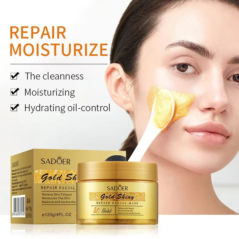24K Golden Lifting Firming Facial Masks Anti-aging Smooth Wrinkles Face Mask For Sleeping Reduce Fine Lines Skin Care Products