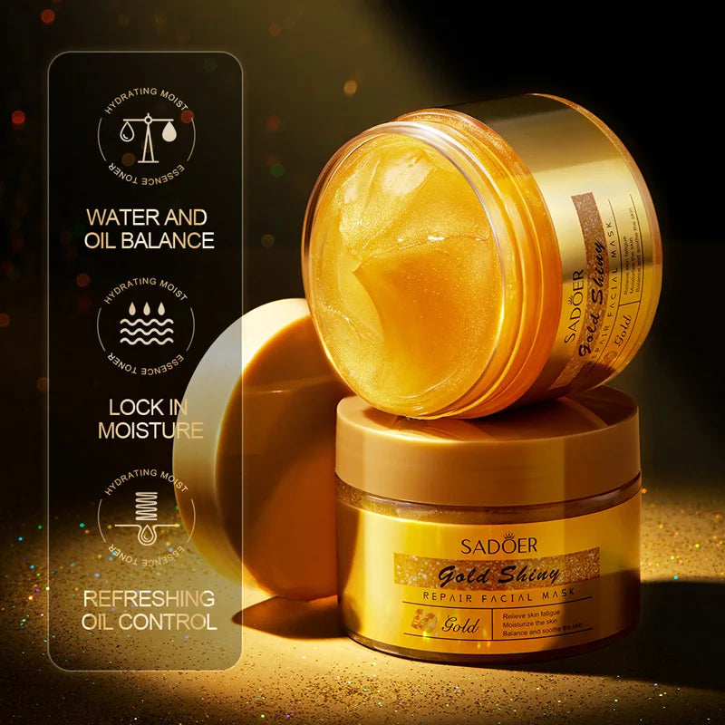 24K Golden Lifting Firming Facial Masks Anti-aging Smooth Wrinkles Face Mask For Sleeping Reduce Fine Lines Skin Care Products