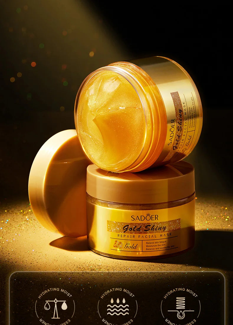24K Golden Lifting Firming Facial Masks Anti-aging Smooth Wrinkles Face Mask For Sleeping Reduce Fine Lines Skin Care Products
